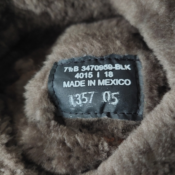 Black Frye Vanessa OTK Leather Boots—Fits Women's Size 8—Shearling Wool Lining - Picture 7 of 16